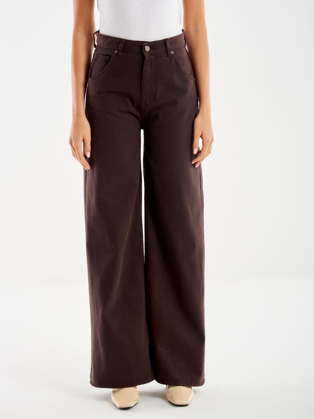 Vicolo Jeans Icon Lexie Moro Marrone Vendita Economica
