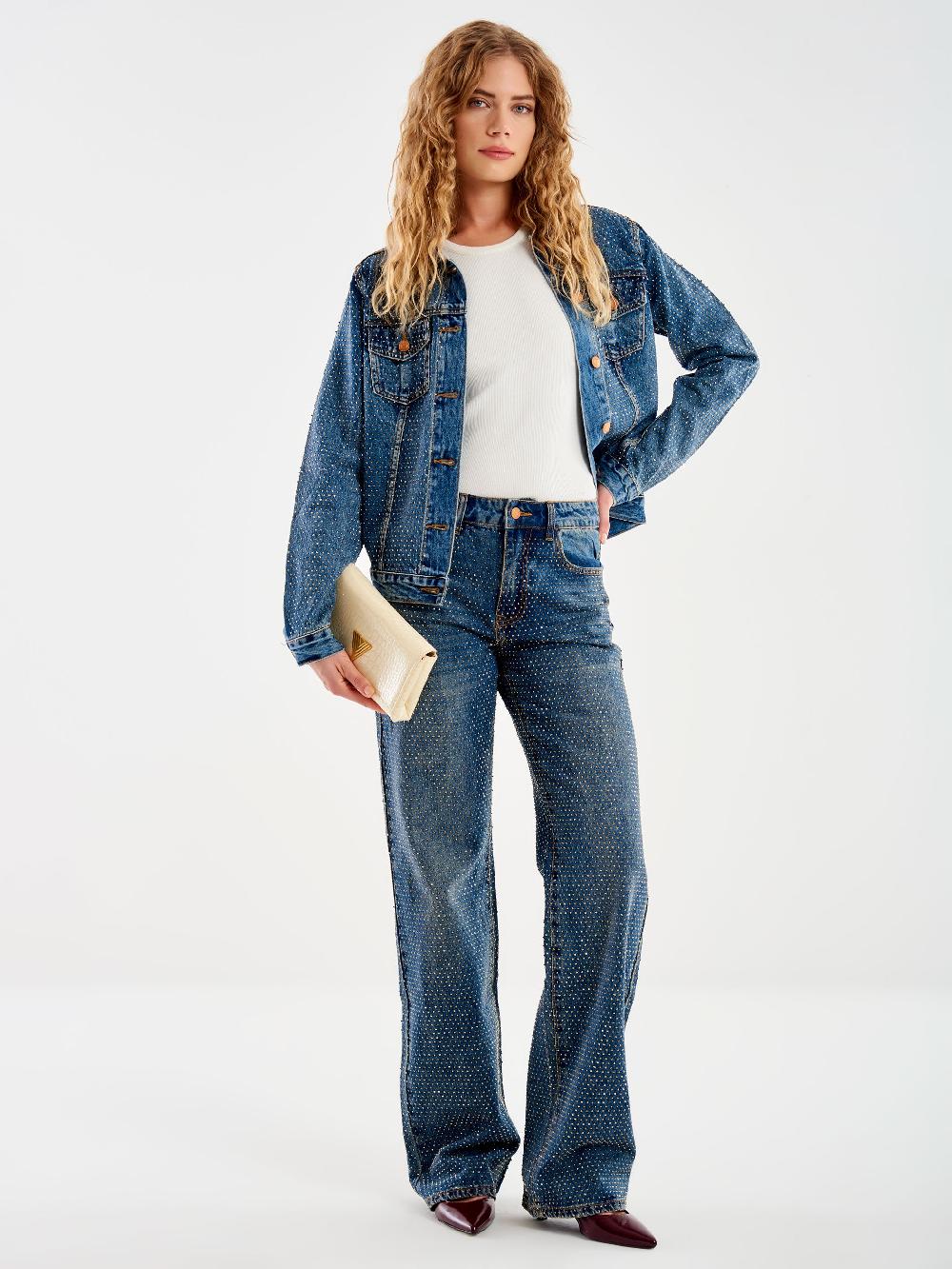Vicolo Jeans Dalia con Strass Blu I Più Venduti