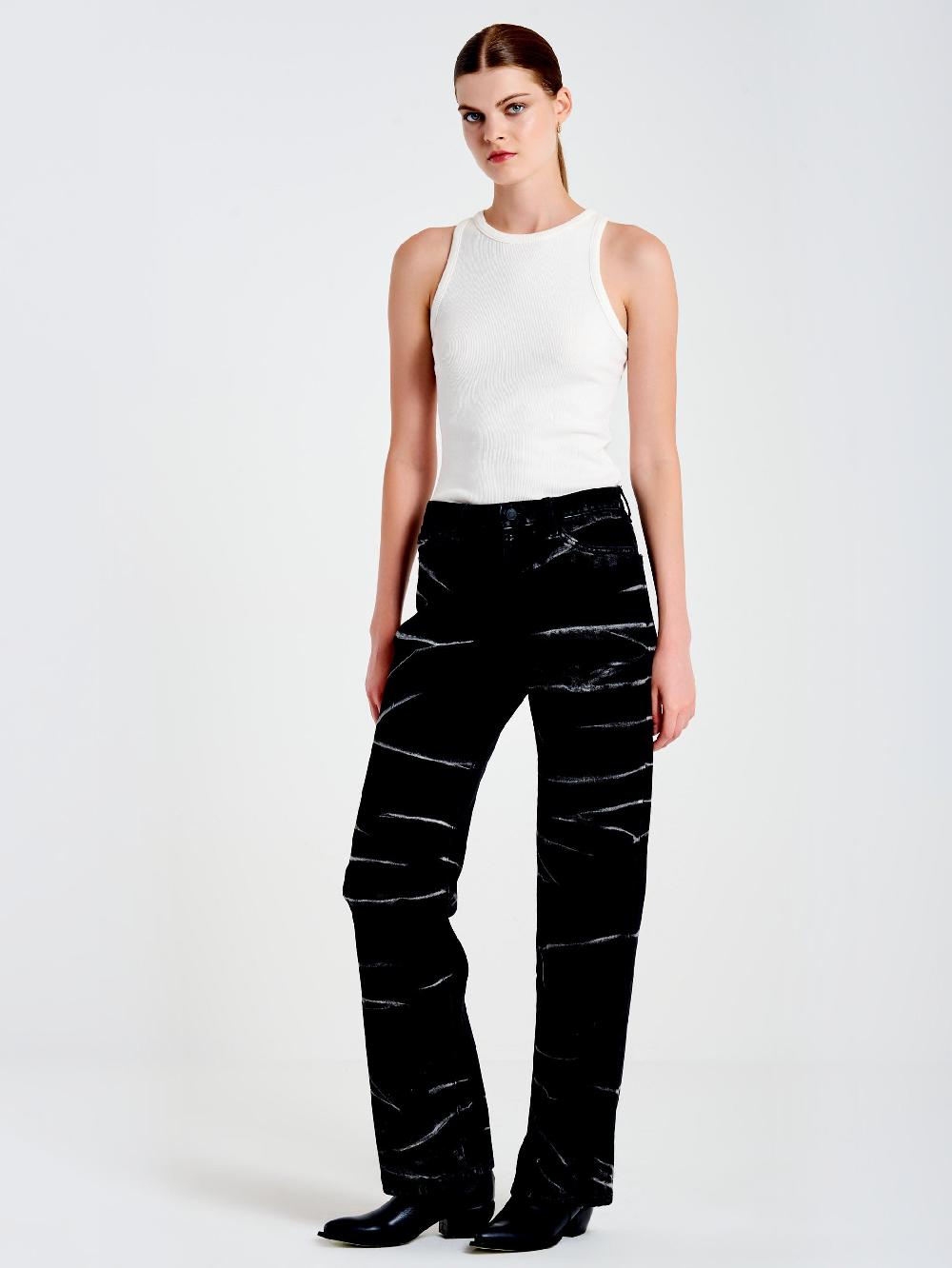 Vicolo Jeans Icon Alex Effetto ZebratoNero Negozio
