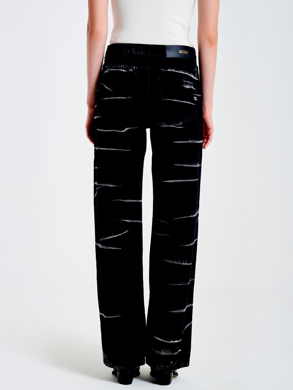 Vicolo Jeans Icon Alex Effetto ZebratoNero Negozio