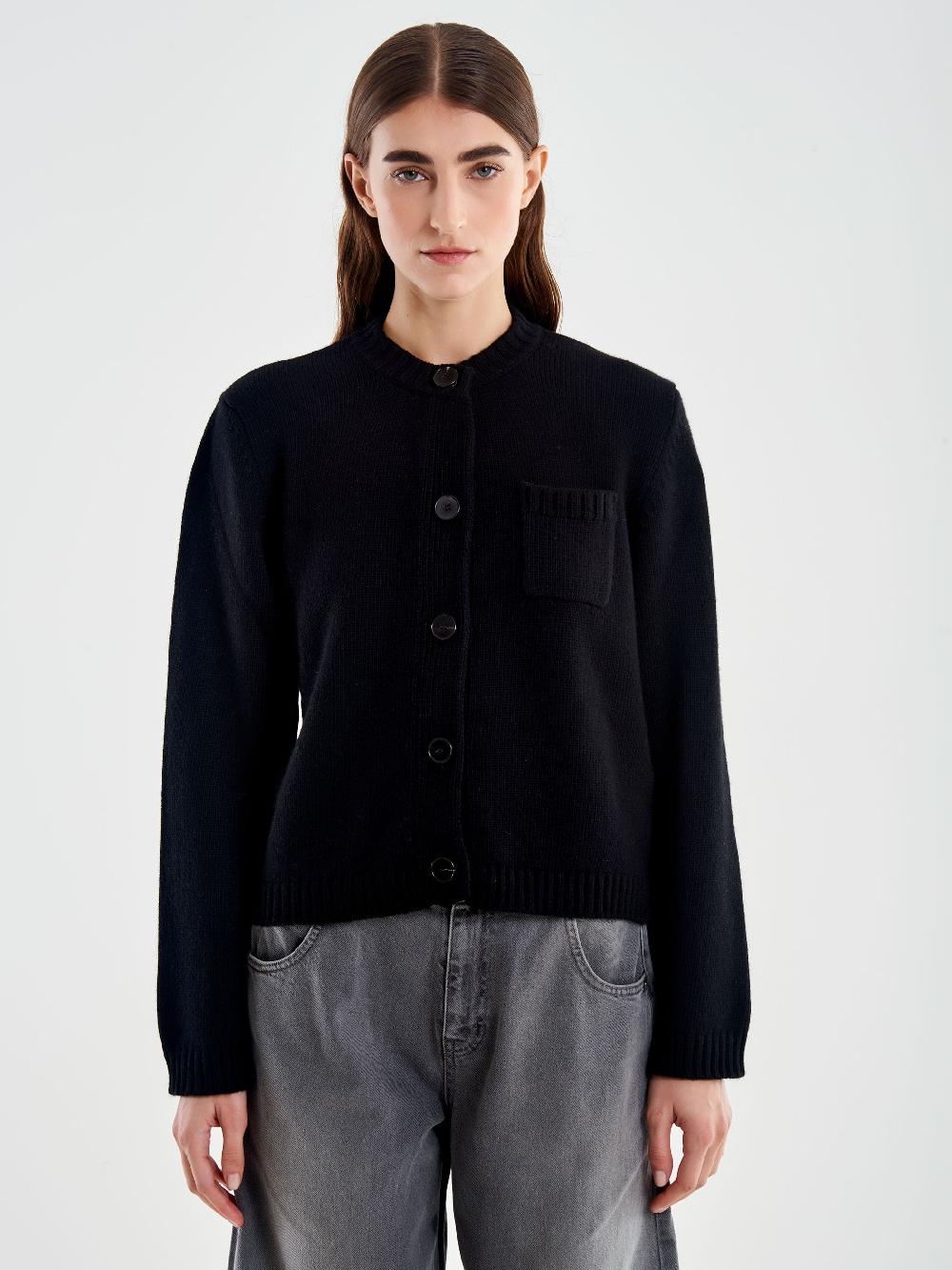 Vicolo Cardigan Koreana con Taschina Nero Moda