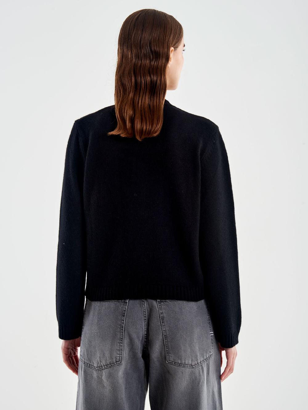 Vicolo Cardigan Koreana con Taschina Nero Moda