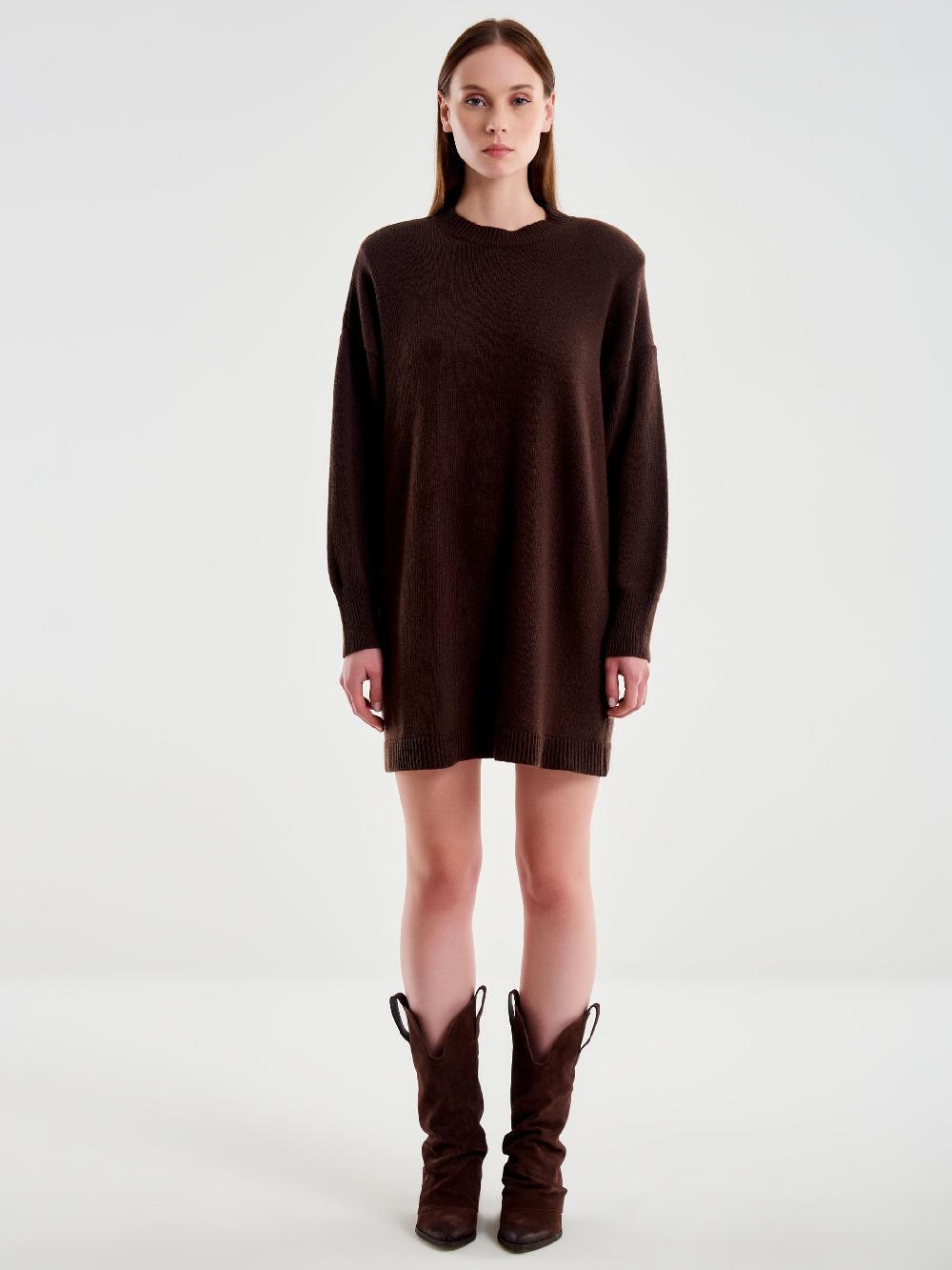 Vicolo Abito in Maglia con Spalline Moro Online Outlet