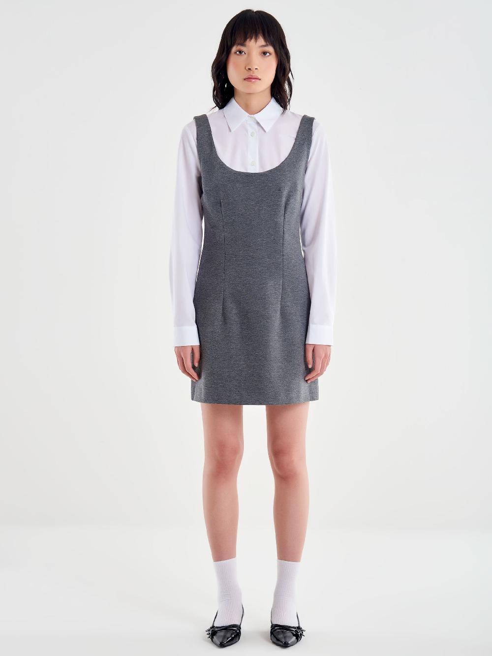 Vicolo Abito Mini Tubino Grigio Bestseller