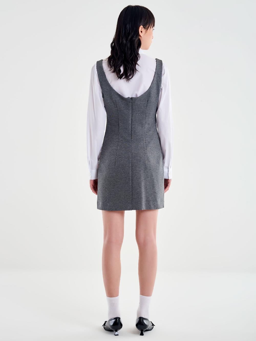 Vicolo Abito Mini Tubino Grigio Bestseller