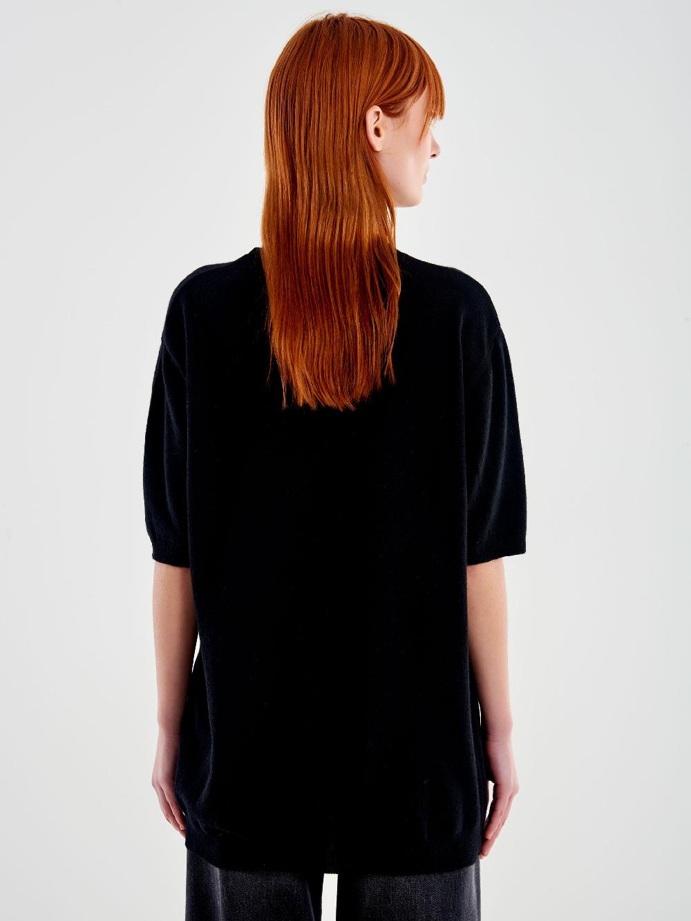 Vicolo Maxi Maglia con Cabochon Nero Prezzo basso