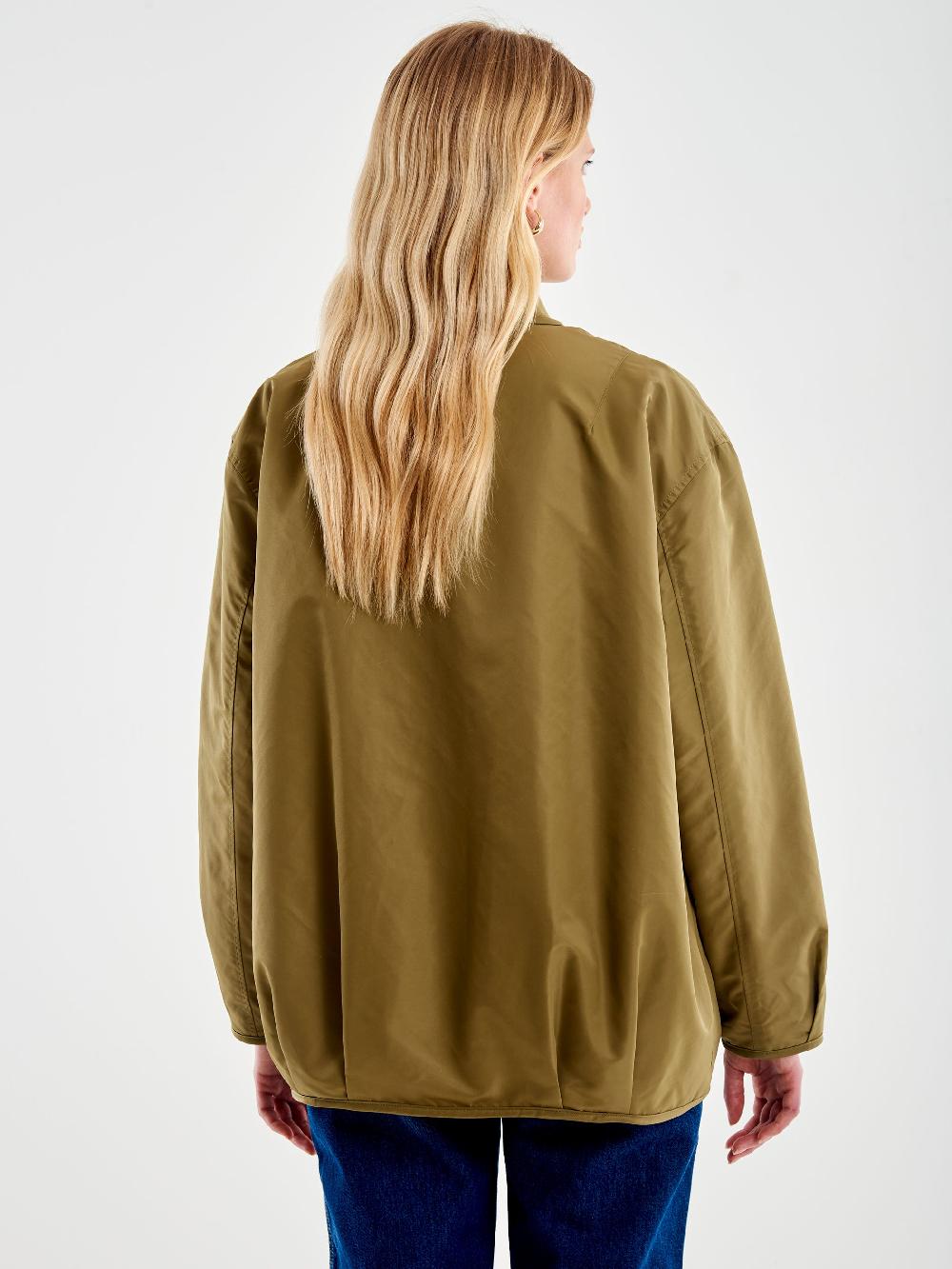 Vicolo Bomber Oversized Double Face Militare Enormi sconti