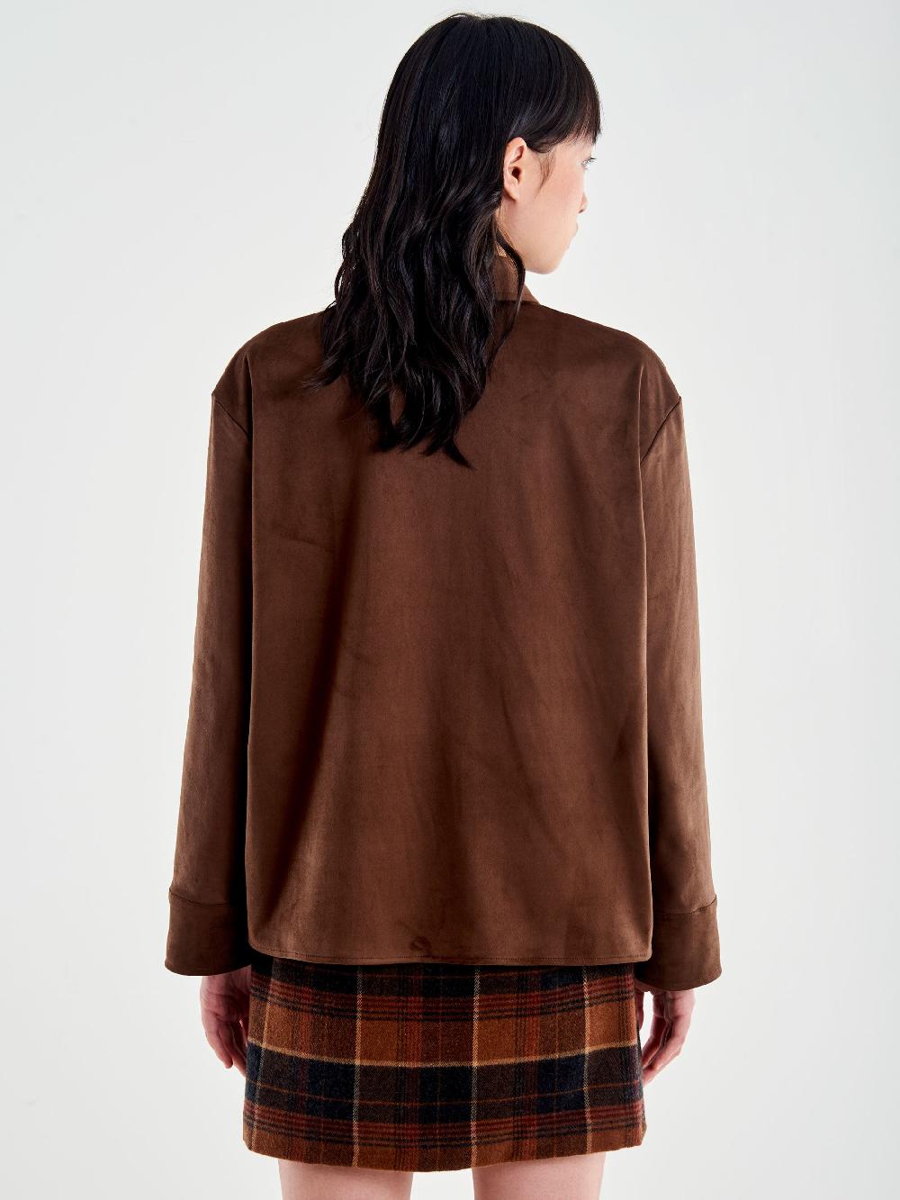 Vicolo Camicia Over in Alcantara Moro Negozi Online