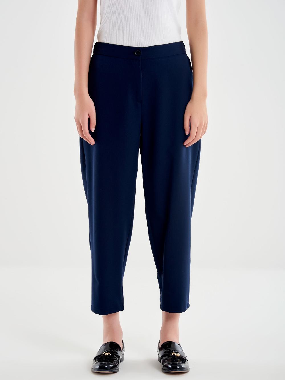 Vicolo Pantalone Carrot Fit Blu Online