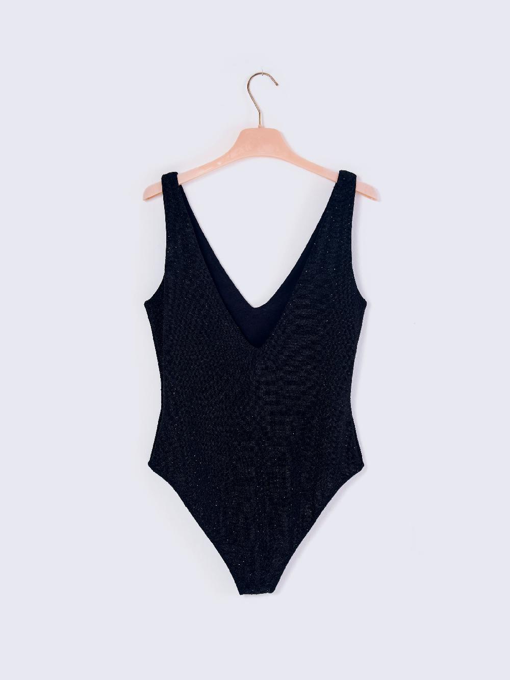 Vicolo Body con StrassNero Cyber Monday