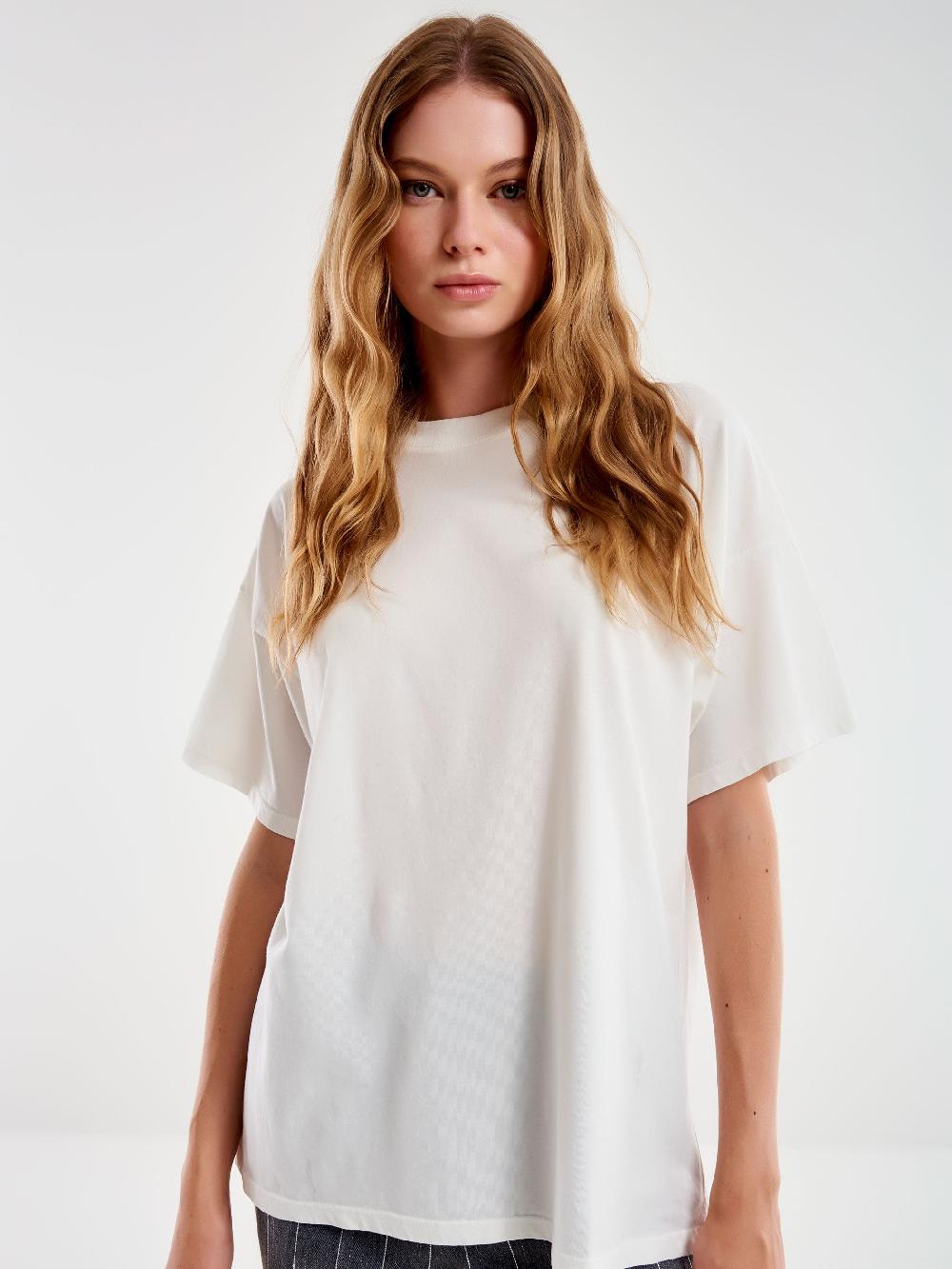 Vicolo T-Shirt Basic Over Bianco Offerta Giorno del Papà