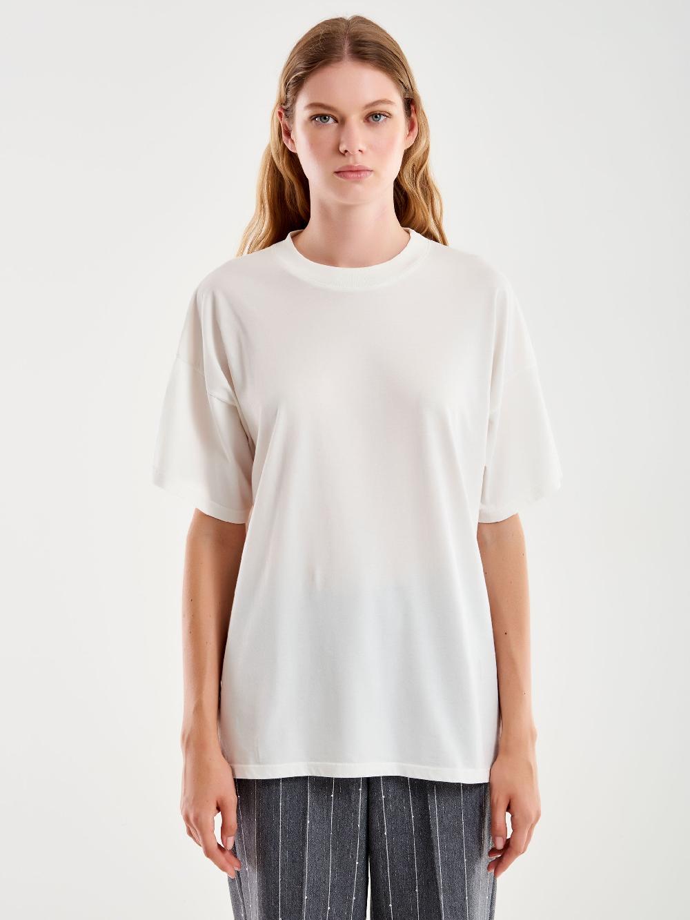 Vicolo T-Shirt Basic Over Bianco Offerta Giorno del Papà
