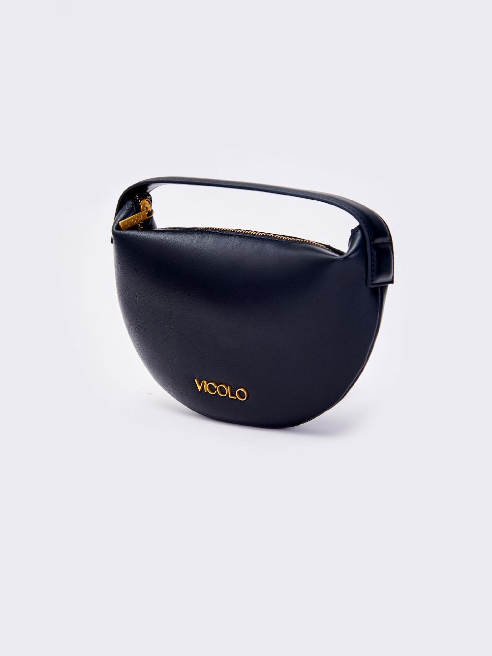 Vicolo Borsa Croissant Nero Sconti VIP
