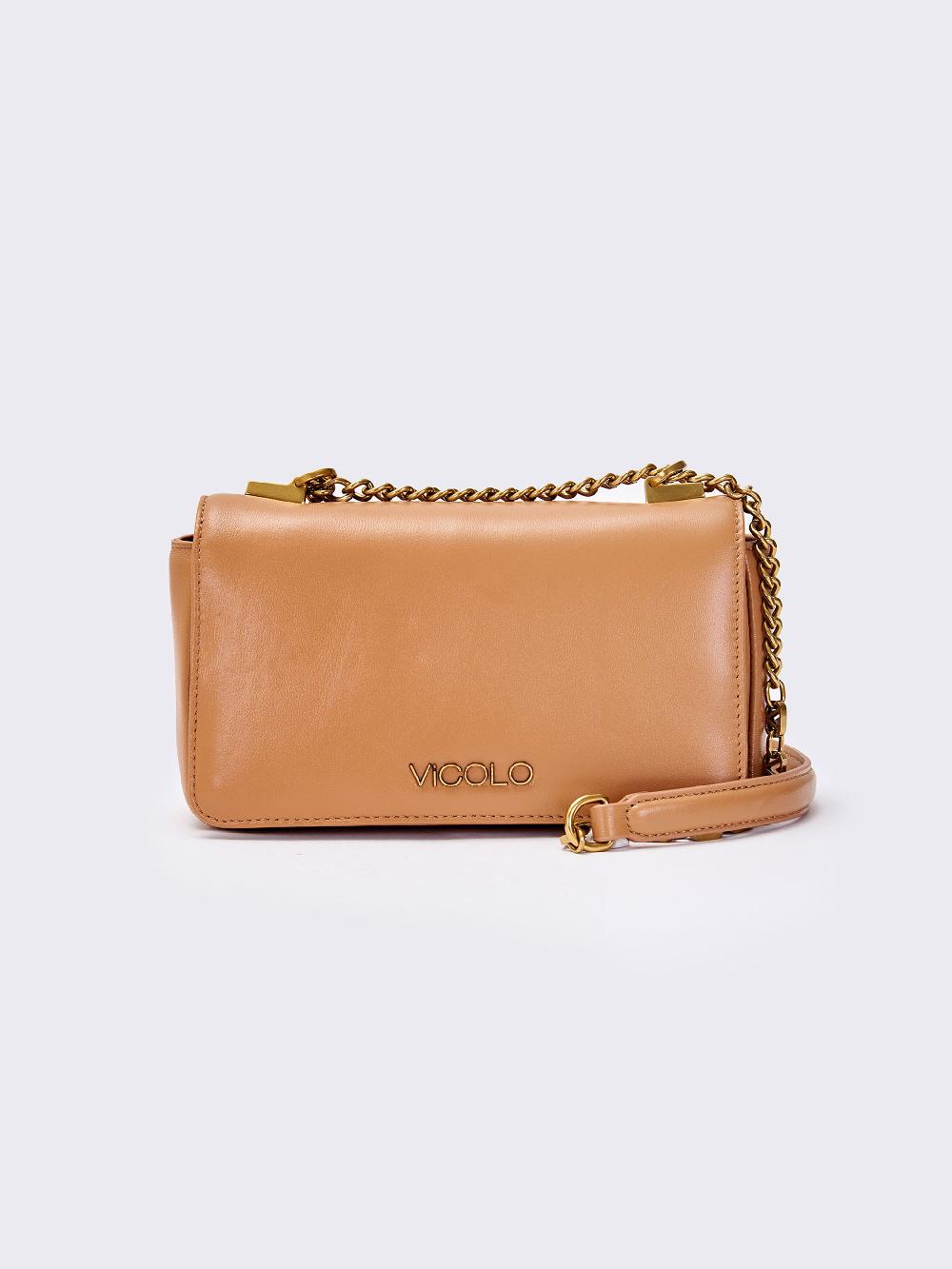 Vicolo Borsa Treasure Cammello Sostegno trimestrale