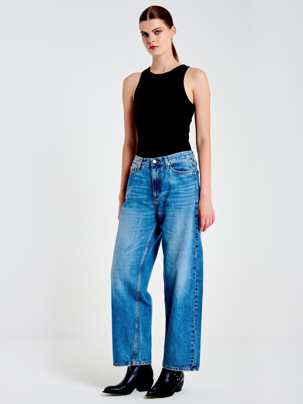 Vicolo Jeans Xenobia Ampio Blu Fino al 55% di sconto