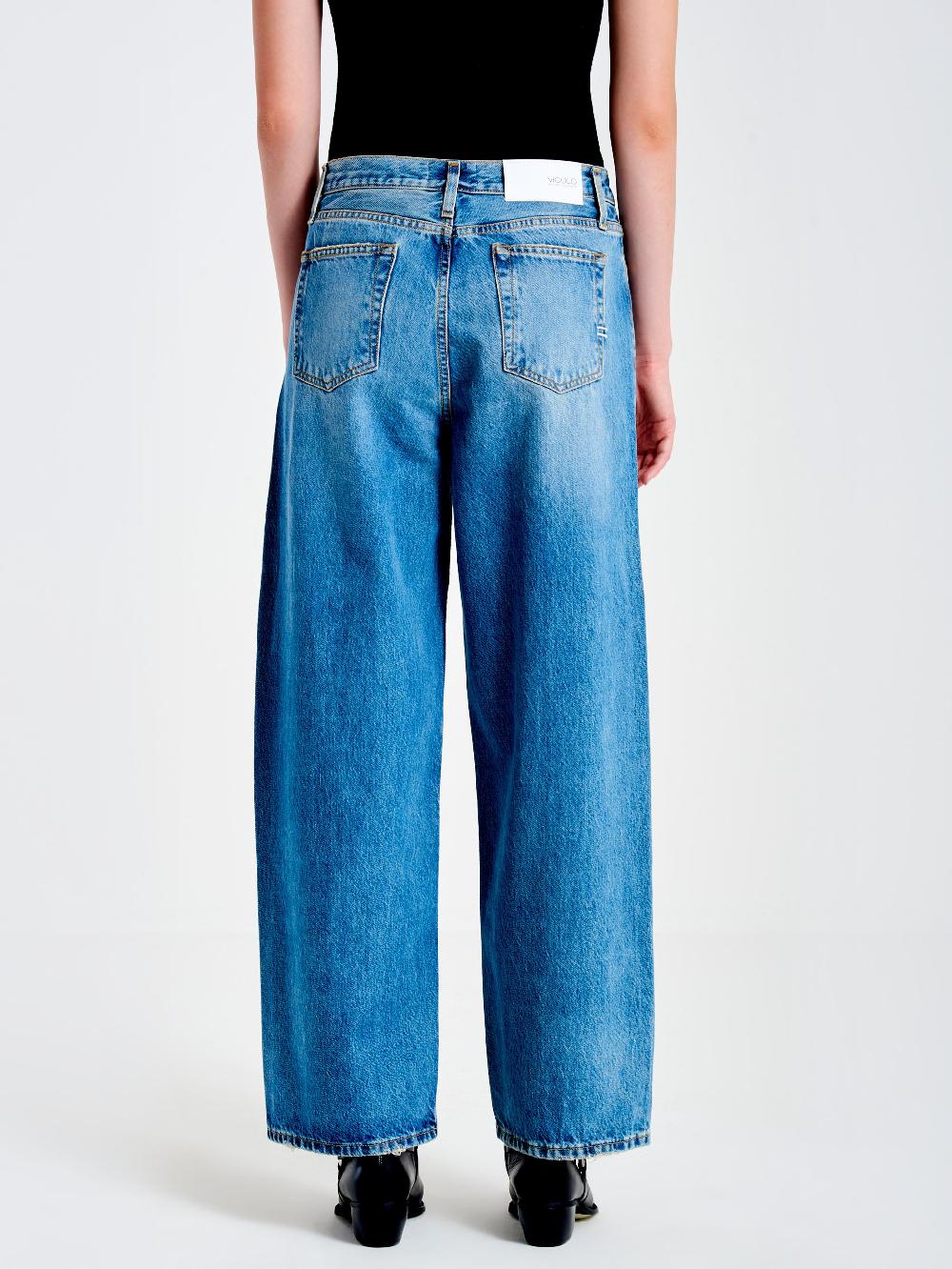 Vicolo Jeans Xenobia Ampio Blu Fino al 55% di sconto