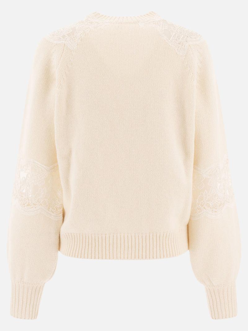 ﻿Vietti Elie Saab Maglione con inserti in pizzo Offerta settimanale