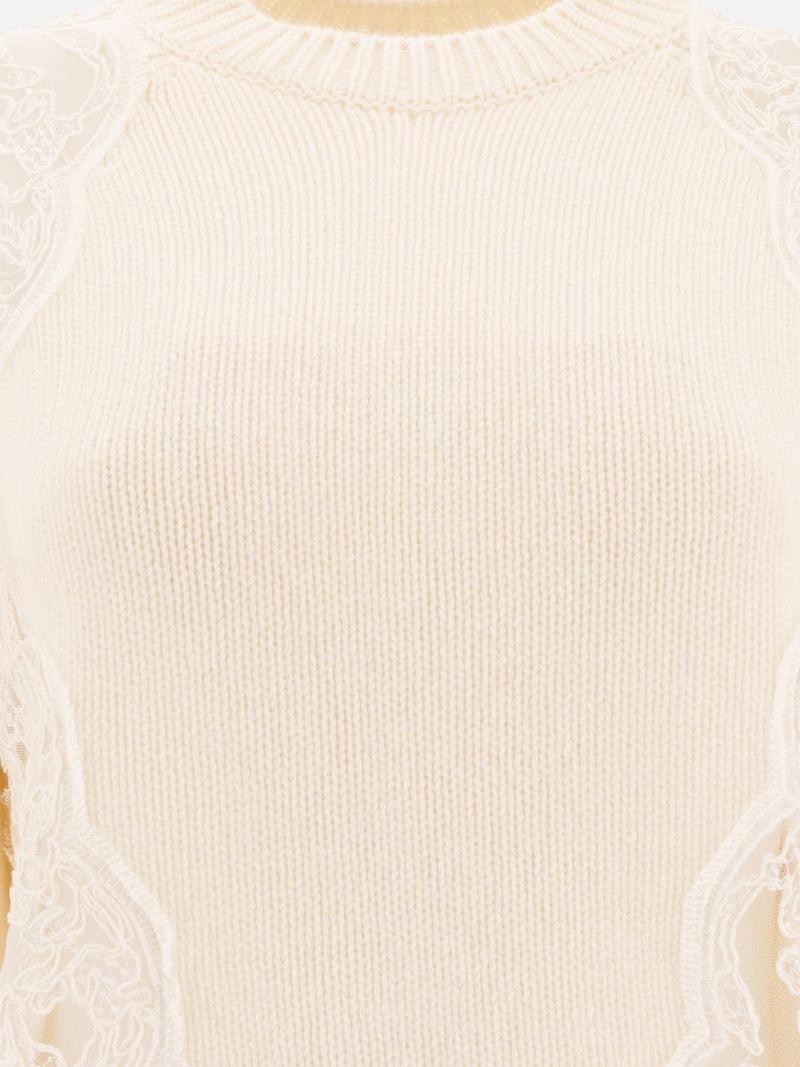 ﻿Vietti Elie Saab Maglione con inserti in pizzo Offerta settimanale