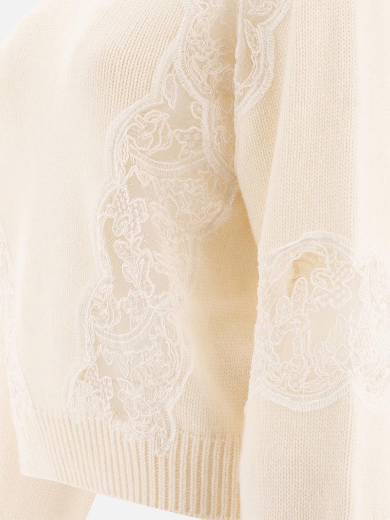 ﻿Vietti Elie Saab Maglione con inserti in pizzo Offerta settimanale