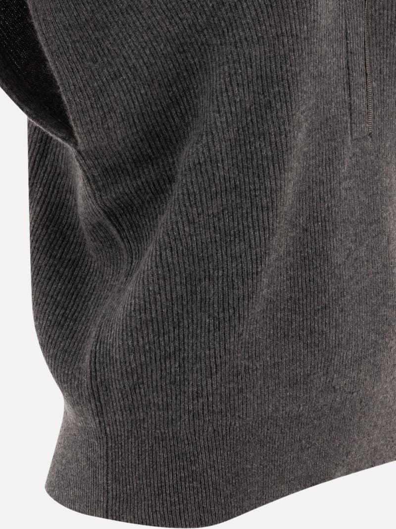 Vietti Brunello Cucinelli Maglione a costine in cashmere Consegna Veloce