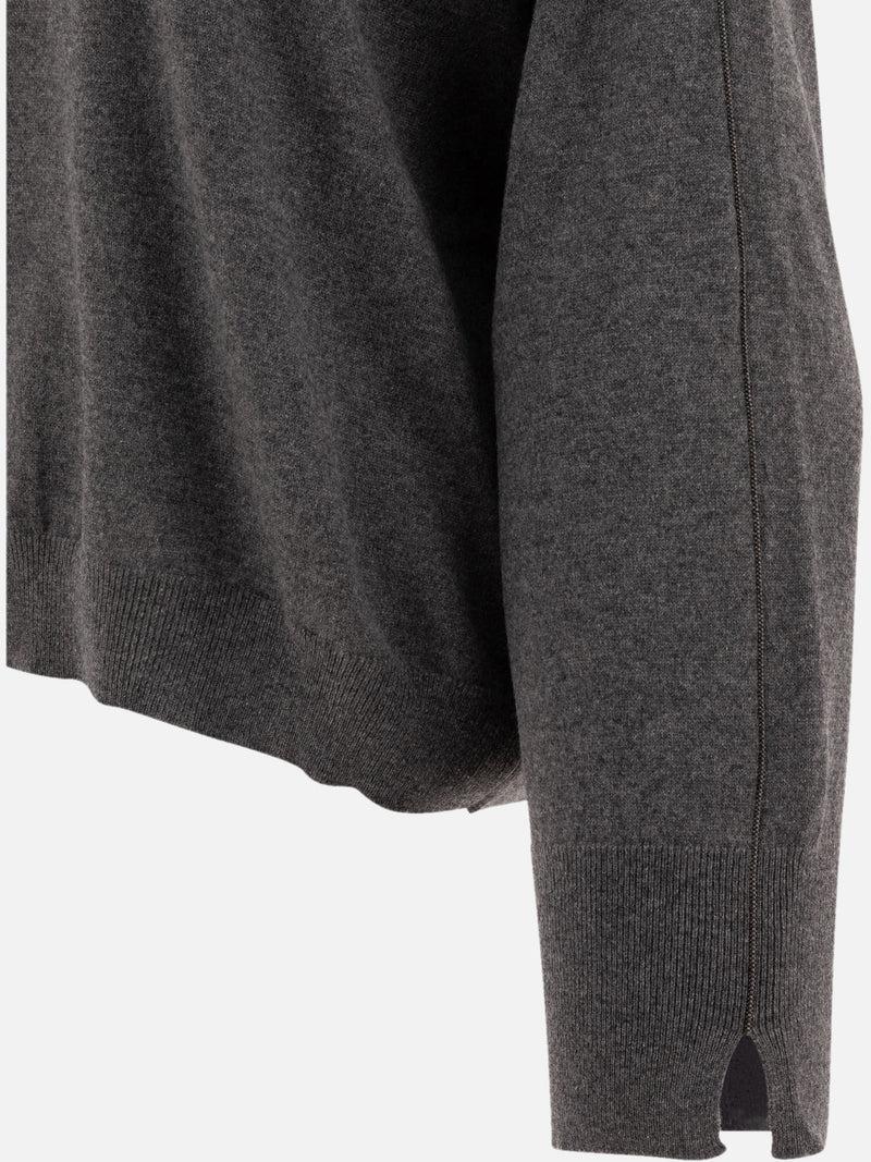 Vietti Brunello Cucinelli Maglione in cashmere con monili Promozione Limitata