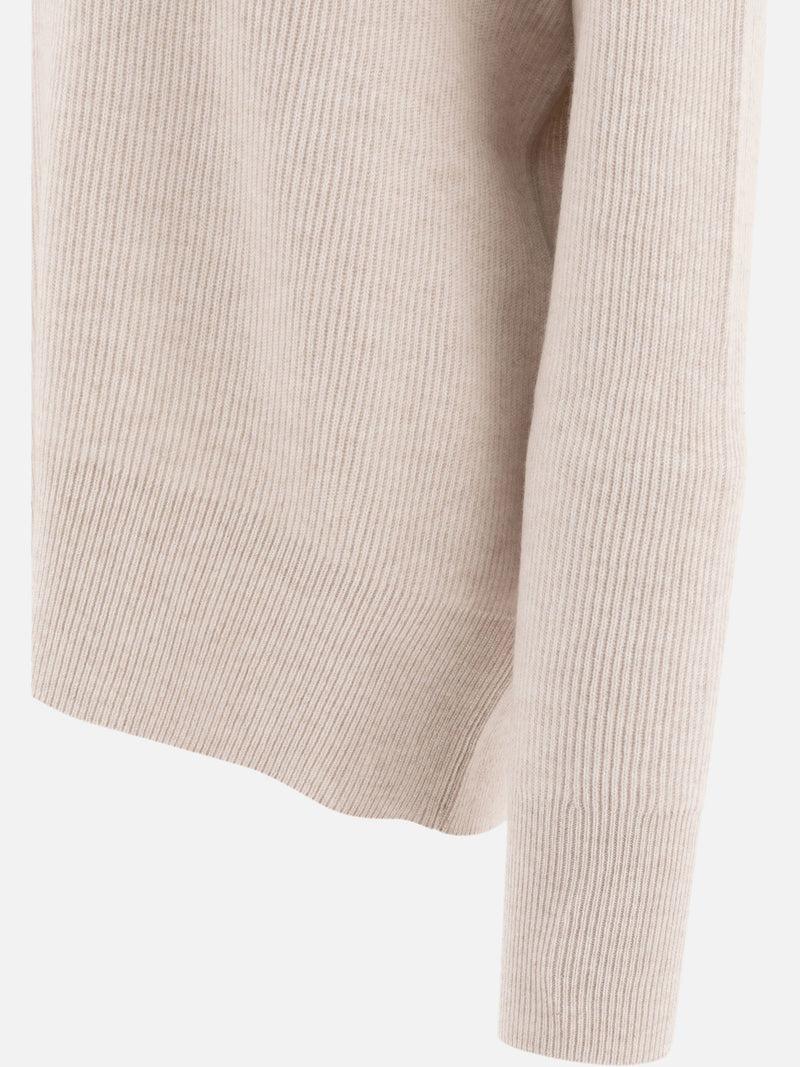 Vietti Brunello Cucinelli Maglione in cashmere con Precious Ribbed Collar Affare Del Giorno