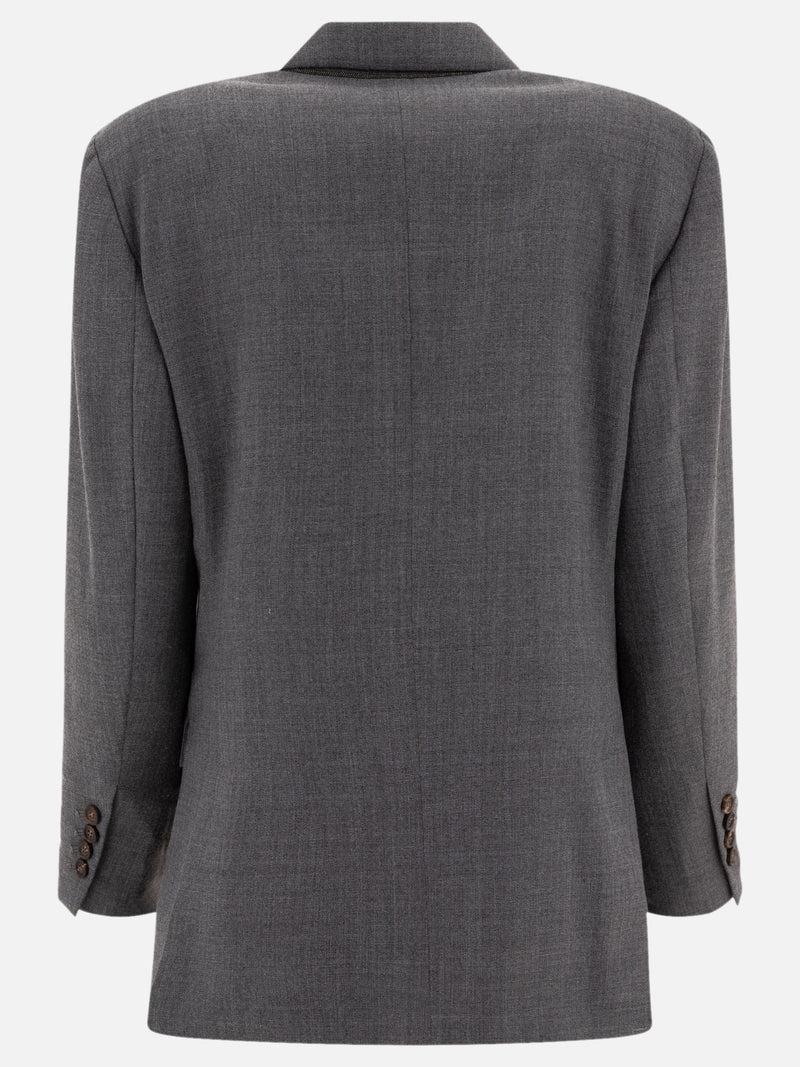 Vietti Brunello Cucinelli Blazer monopetto in misto lana Sottocosto
