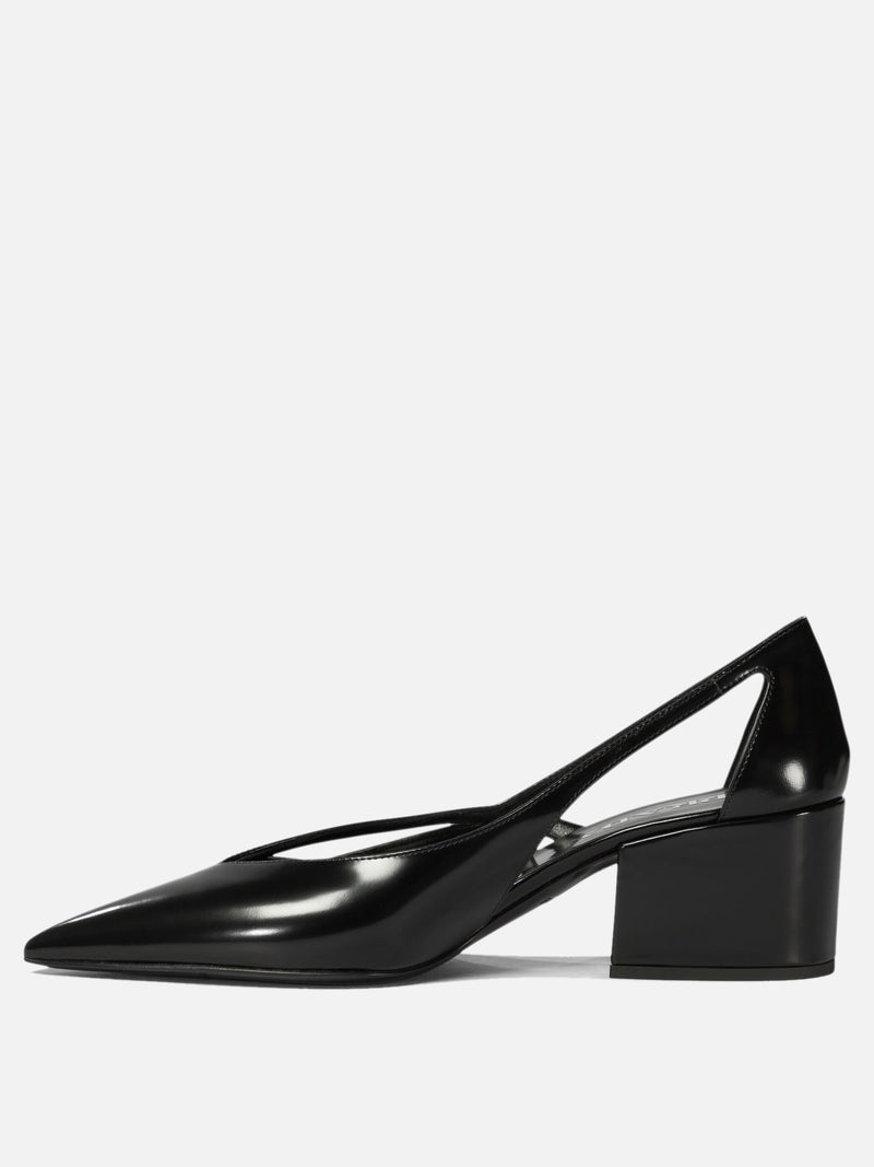 Vietti Prada Décolleté cut-out in pelle spazzolata Italia