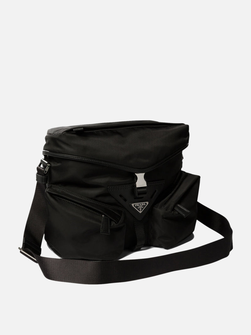 Vietti Prada Borsa con tracolla in Re-Nylon e pelle Outlet