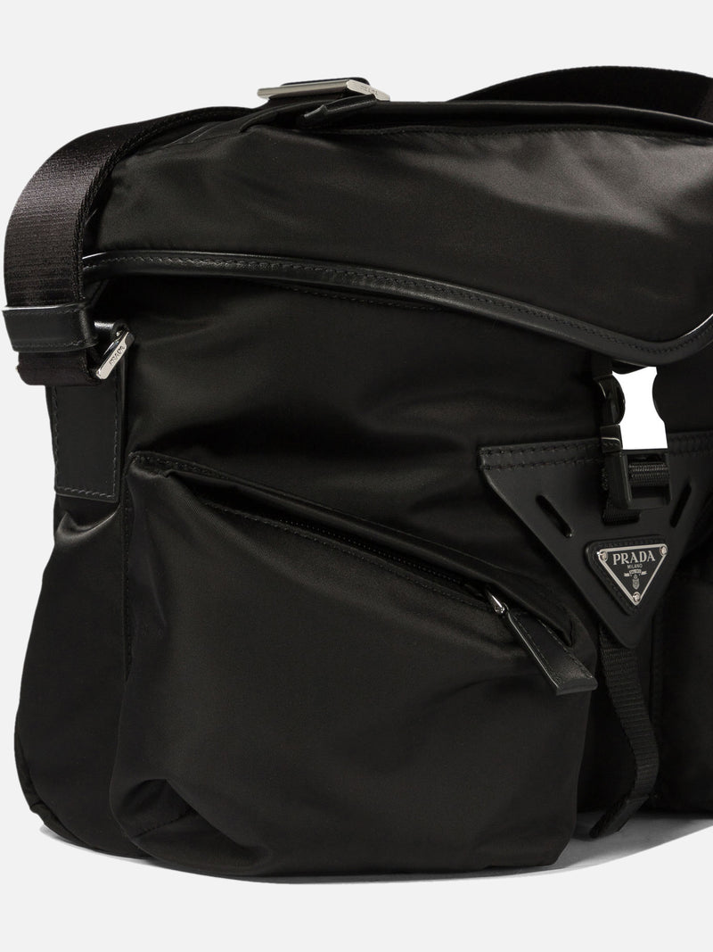 Vietti Prada Borsa con tracolla in Re-Nylon e pelle Outlet
