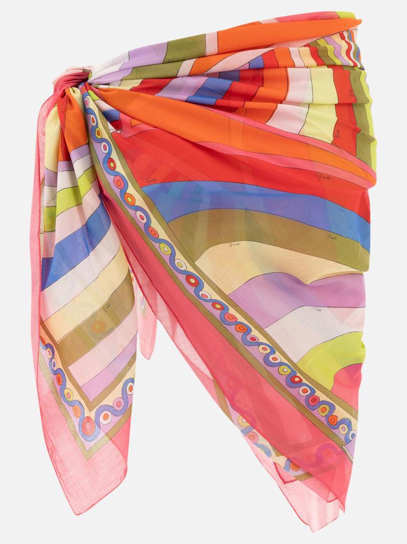 Vietti Pucci Sarong con stampa Iride e Onde Pezzi Unici