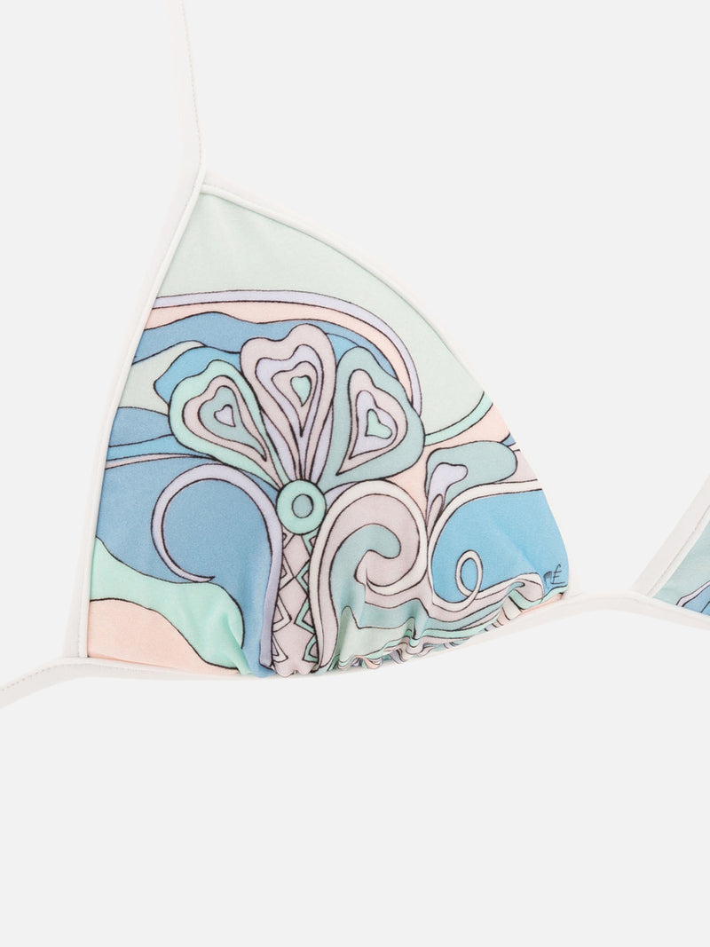 Vietti Pucci Top bikini con stampa Orchidee Promozione Limitata
