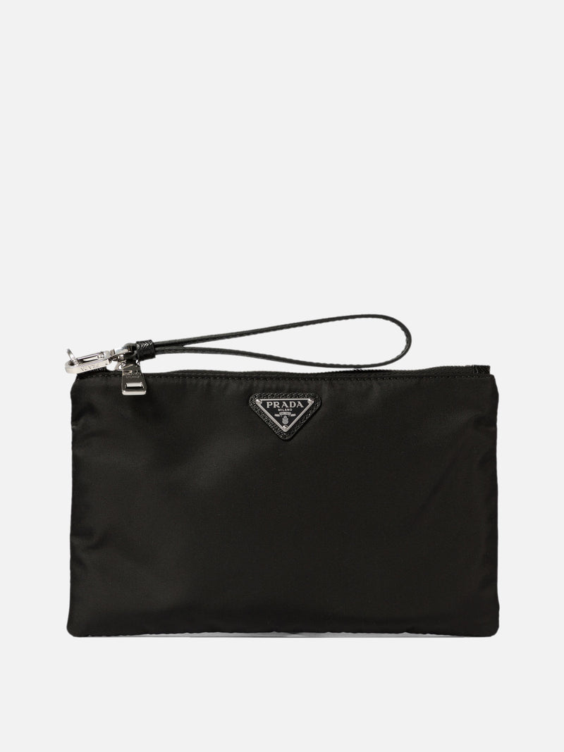 Vietti Prada Pouch in Re-Nylon e Saffiano In Linea