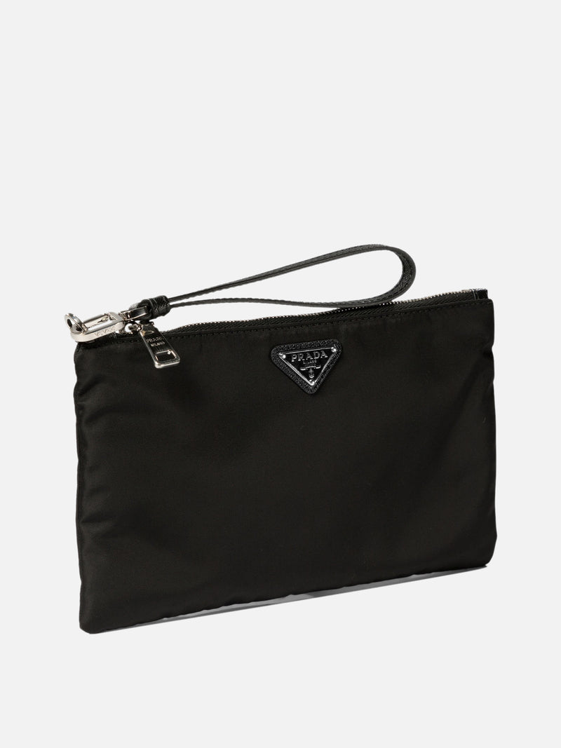 Vietti Prada Pouch in Re-Nylon e Saffiano In Linea