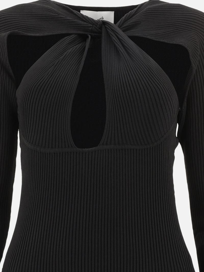 Vietti Coperni Abito a coste con cut-out "Twisted" Offerta Anniversario