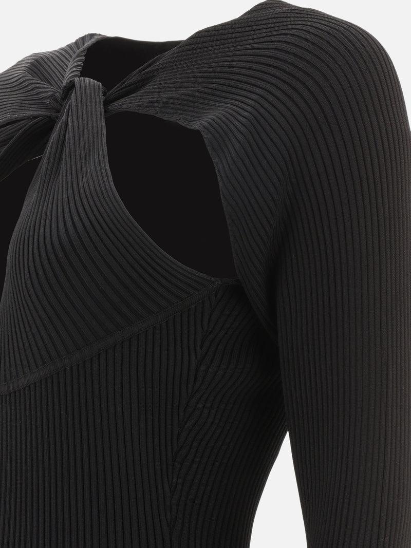 Vietti Coperni Abito a coste con cut-out "Twisted" Offerta Anniversario