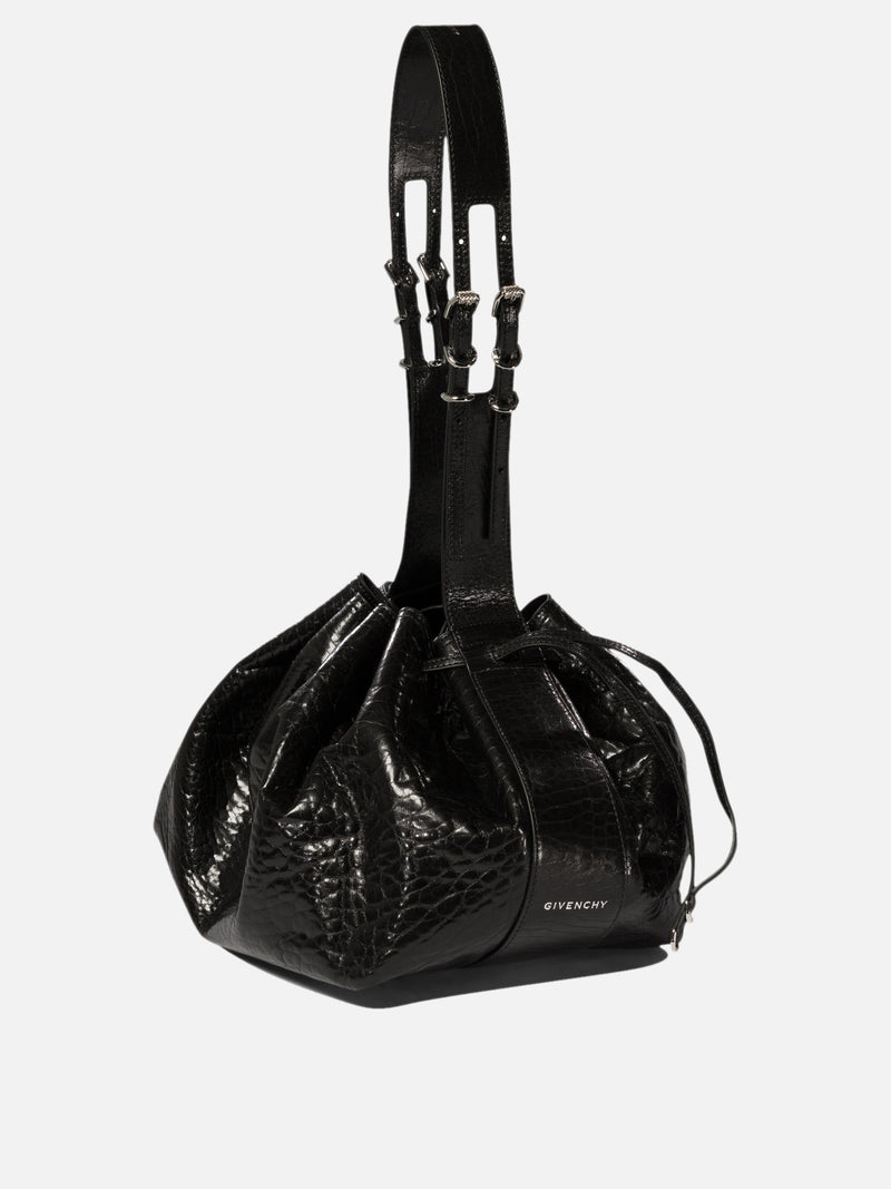 Vietti Givenchy Borsa a spalla "Pumpkin Medium" in pelle verniciata craquelé Sconti questo mese