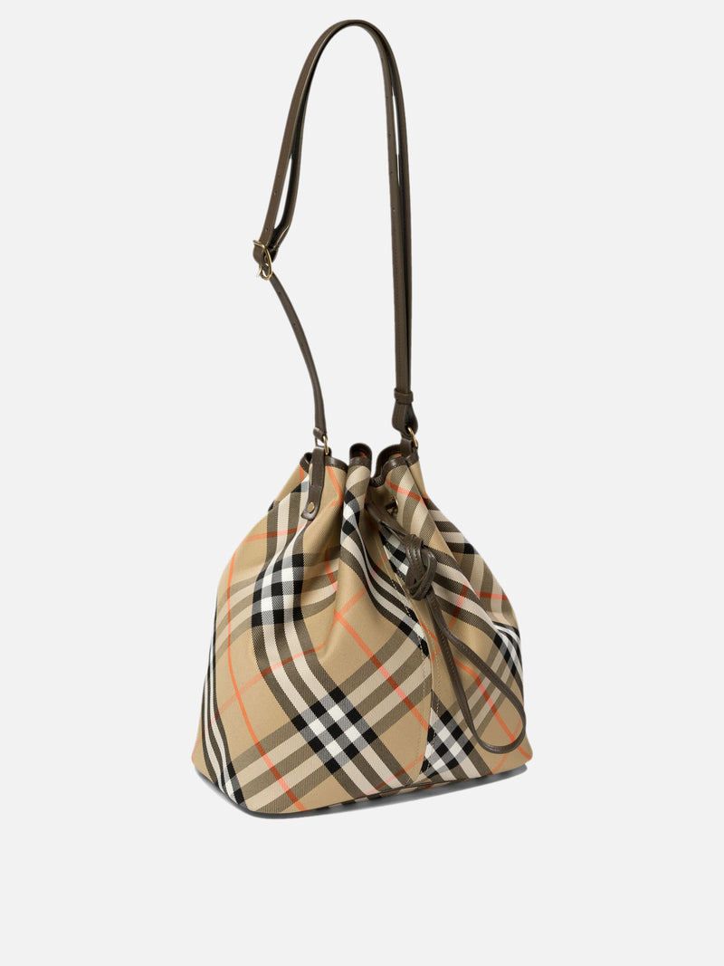 Vietti Burberry Borsa a secchiello "Vintage Check" Italia