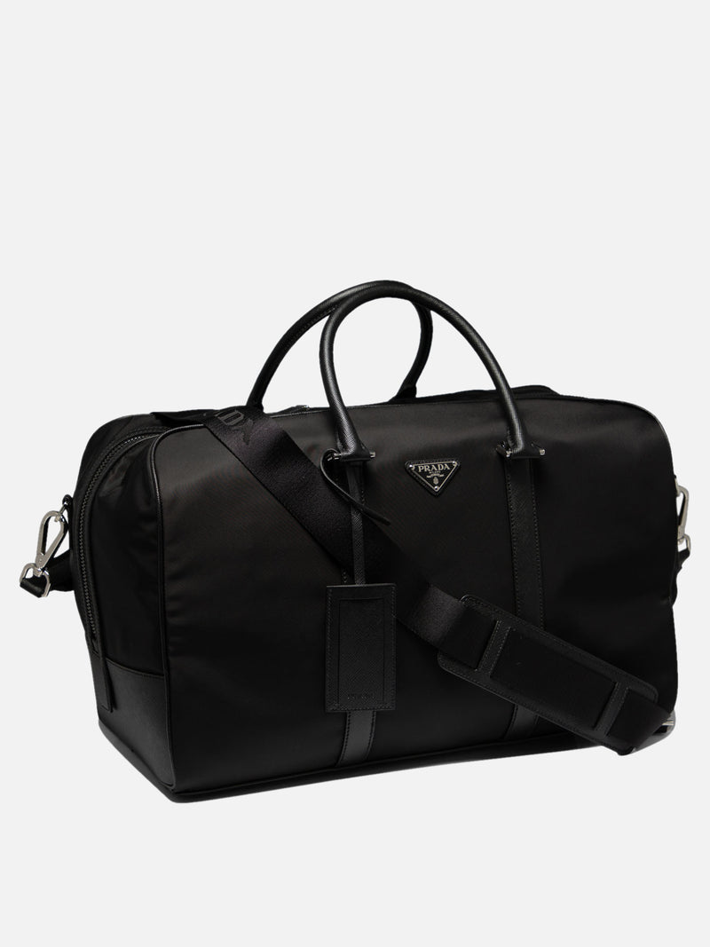 Vietti Prada Borsone da viaggio in Re-Nylon e Saffiano Offerta Anniversario