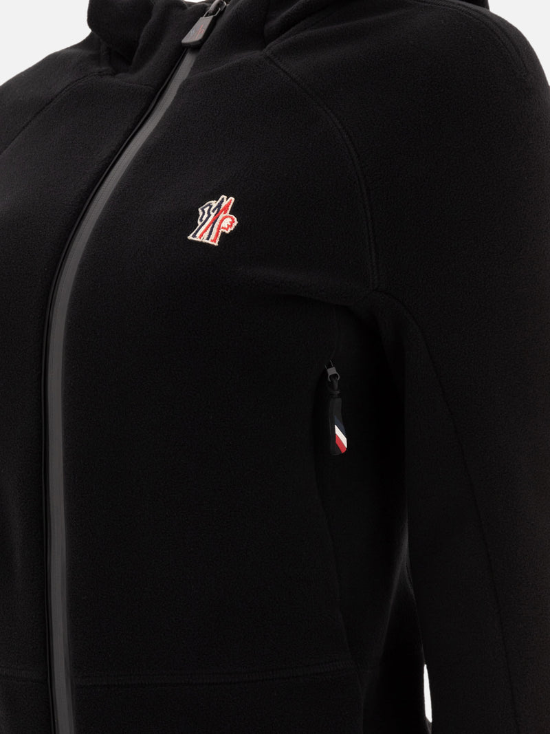 Vietti Moncler Grenoble Giacca in pile con cappuccio e zip Ultimo giorno