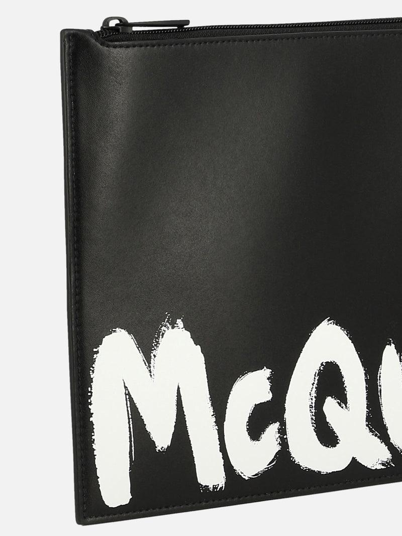 Vietti Alexander McQueen Clutch "McQueen Graffiti" Vendita Economica