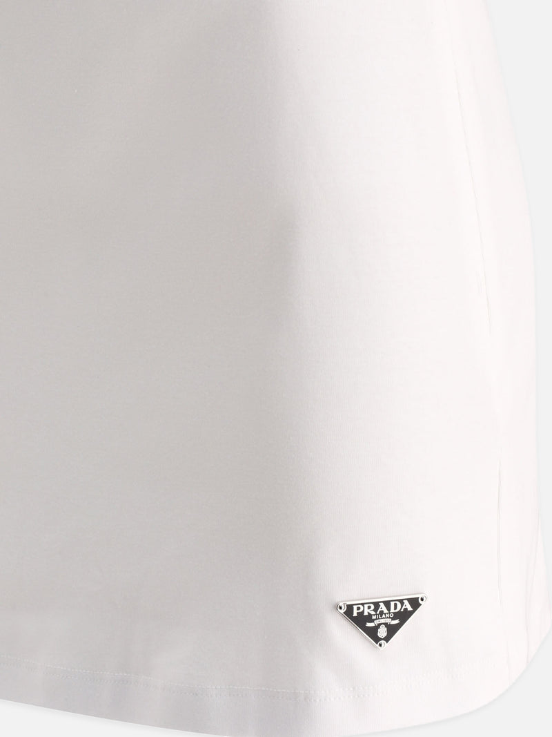 Vietti Prada Gonna con logo triangolo Nuova