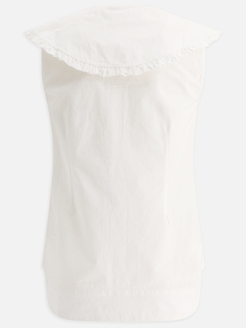 Vietti Ganni Blusa in popeline Offerta speciale