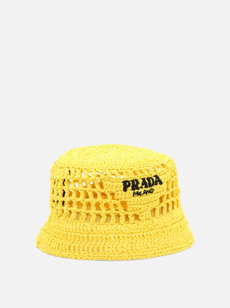 Vietti Prada Cappello da pescatore in rafia Latest fashion