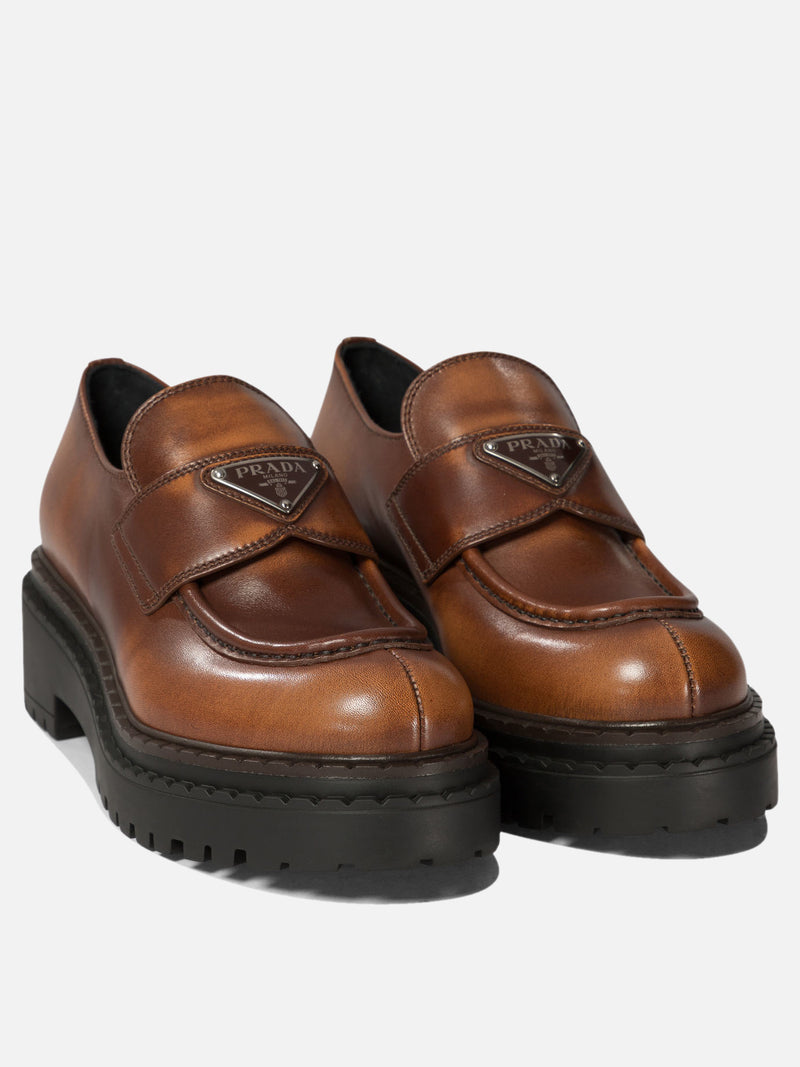 Vietti Prada Mocassini "Double Chocolate" Grandi sconti