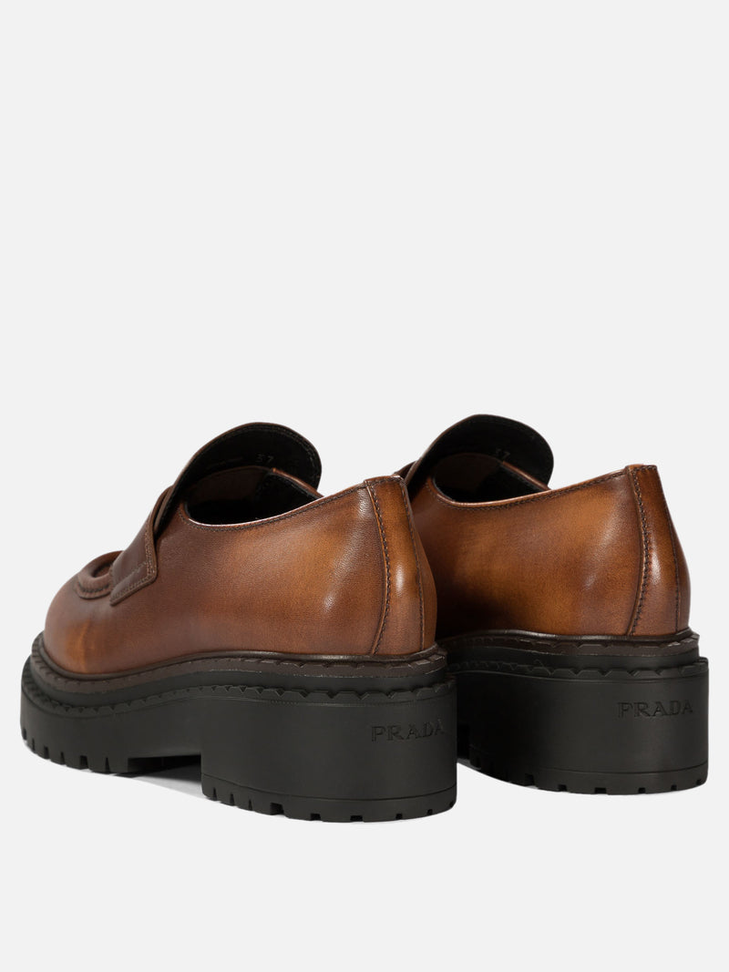 Vietti Prada Mocassini "Double Chocolate" Grandi sconti
