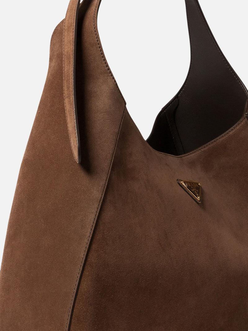 Vietti Prada Borsa hobo in pelle scamosciata Promozione