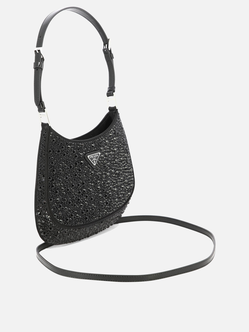 Vietti Prada Borsa "Prada Cleo" in raso con cristalli Promozione Limitata