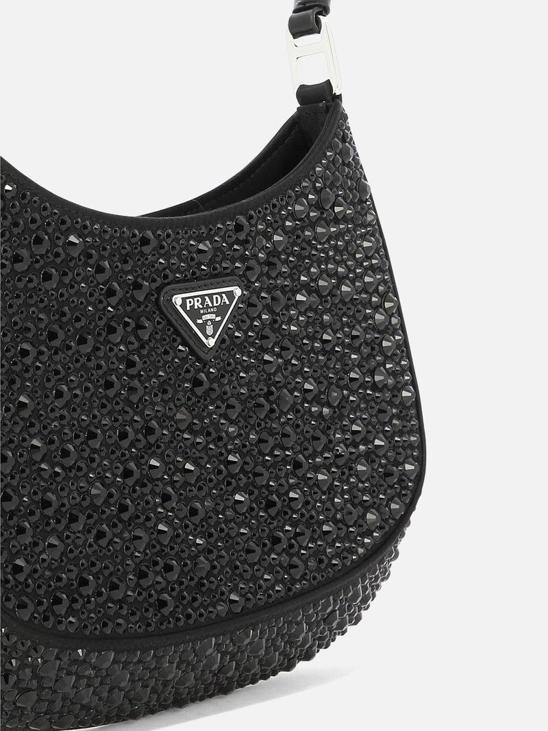 Vietti Prada Borsa "Prada Cleo" in raso con cristalli Promozione Limitata
