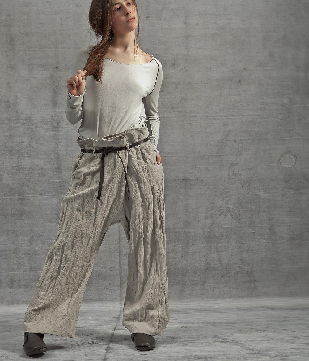 Album Di Famiglia art. 14W23_92 PANTALONE OVER VELLUTO In Saldo